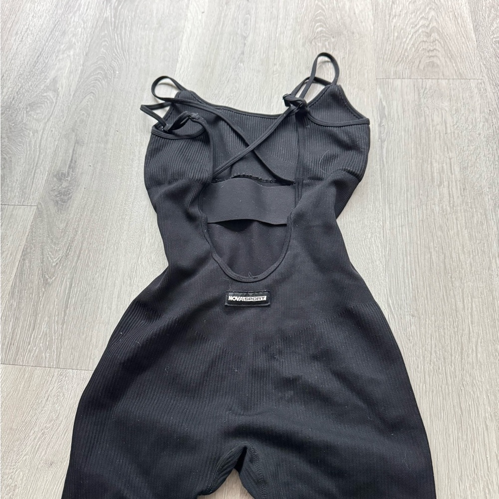 Fashion Nova sport Black Jumpsuit